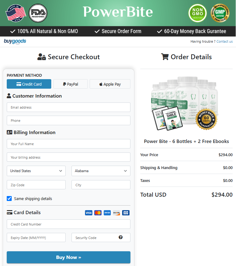 PowerBite-order-page